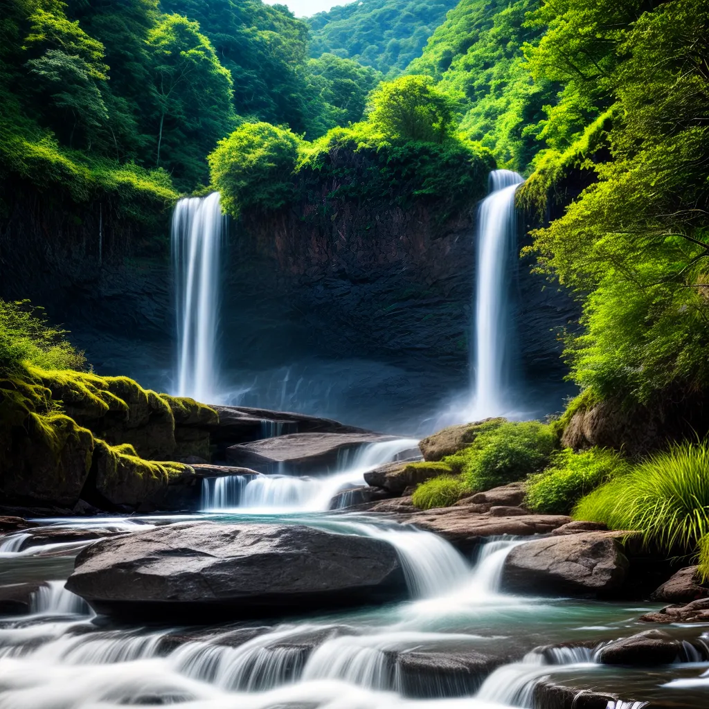 Fotos cachoeira fluxo renovo espiritual
