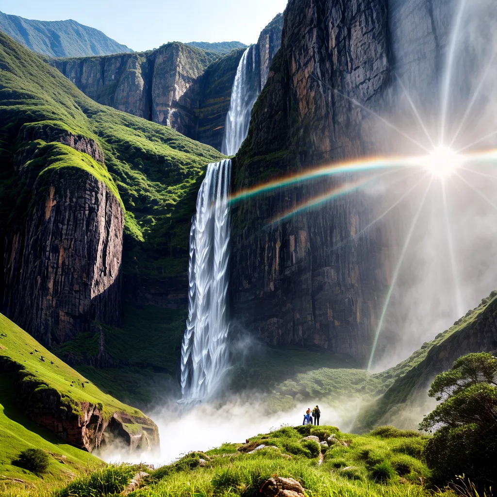 Descubra as Melhores Trilhas e Cachoeiras para Visitar na Serra da Mantiqueira 3 Fotos cachoeira mantiqueira sol arcoiris