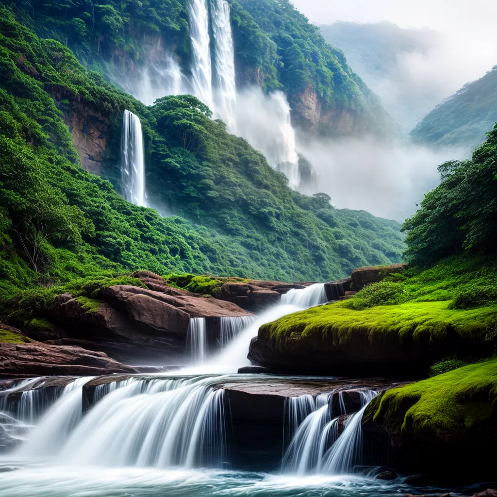 Fotos cachoeira natureza folhagem mistico