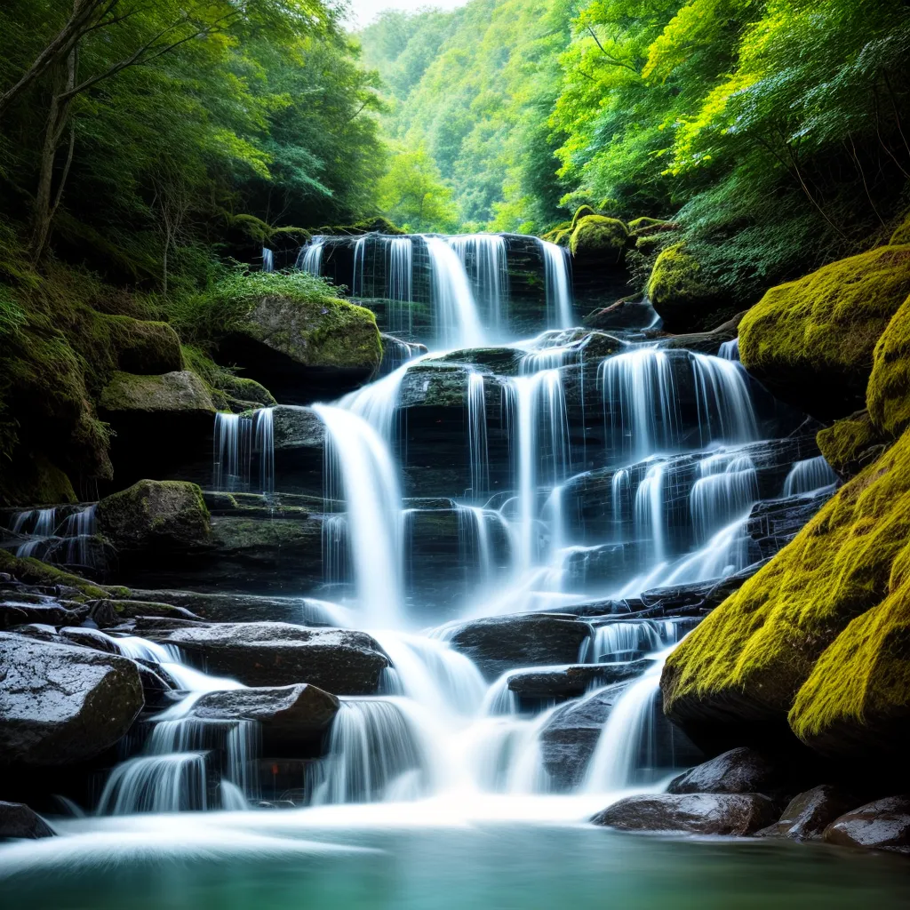 Fotos cachoeira natureza serenidade