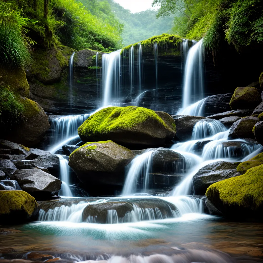 Fotos cachoeira natureza vegetacao agua pura