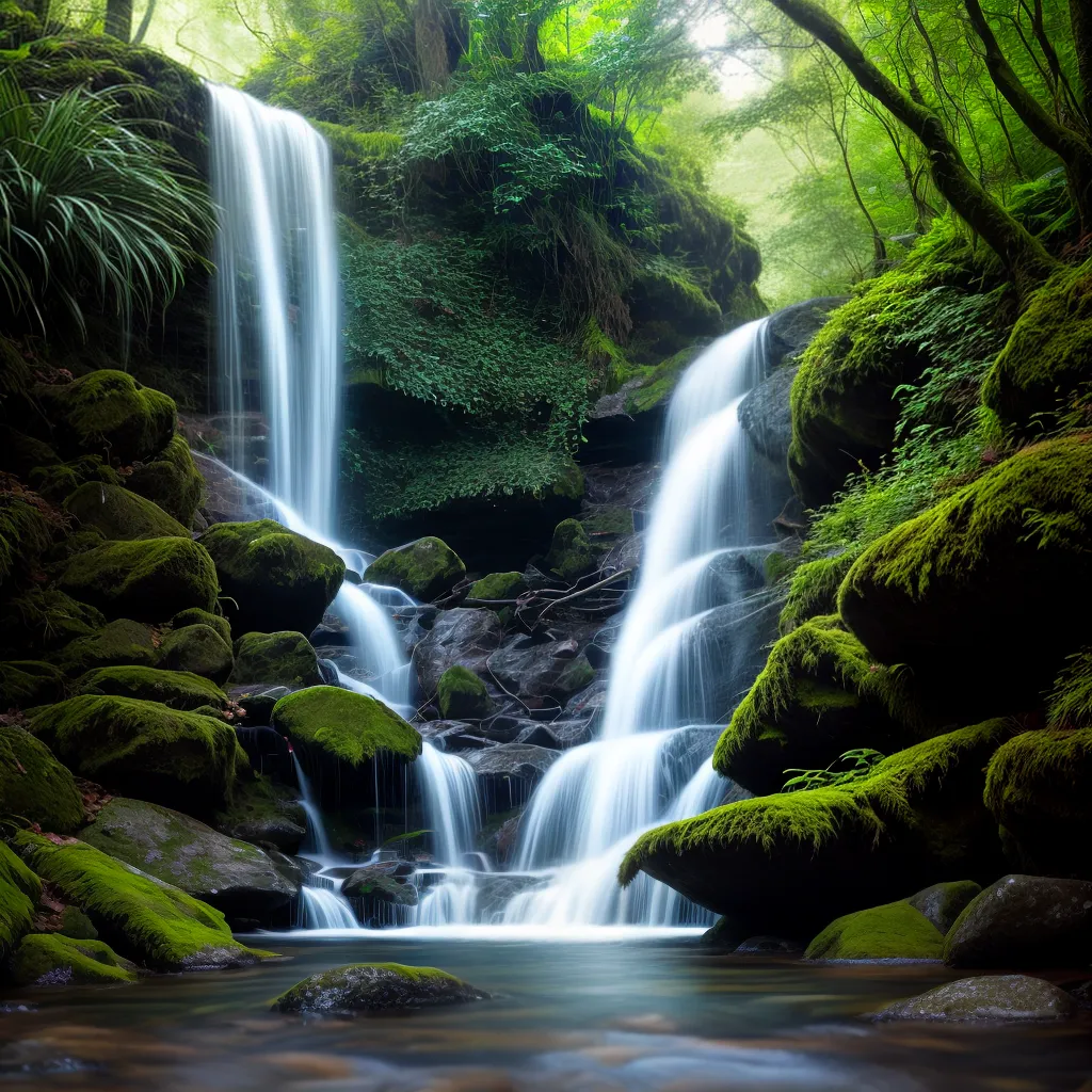 Fotos cachoeira ninfas floresta misterio