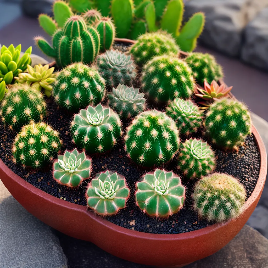 Descubra o significado de sonhar com Cactos e suculentas. 6 Fotos cacto suculentas terracota prosperidade