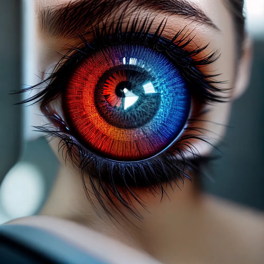 Fotos caleidoscopio olho cores formas sonhos