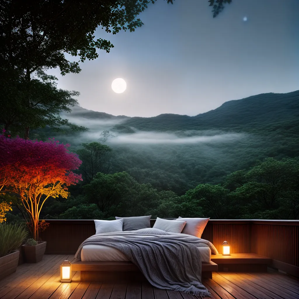 Janela Aberta para os Sonhos: Compreenda Suas Noites de Sono 5 Fotos cama jardim luar paz