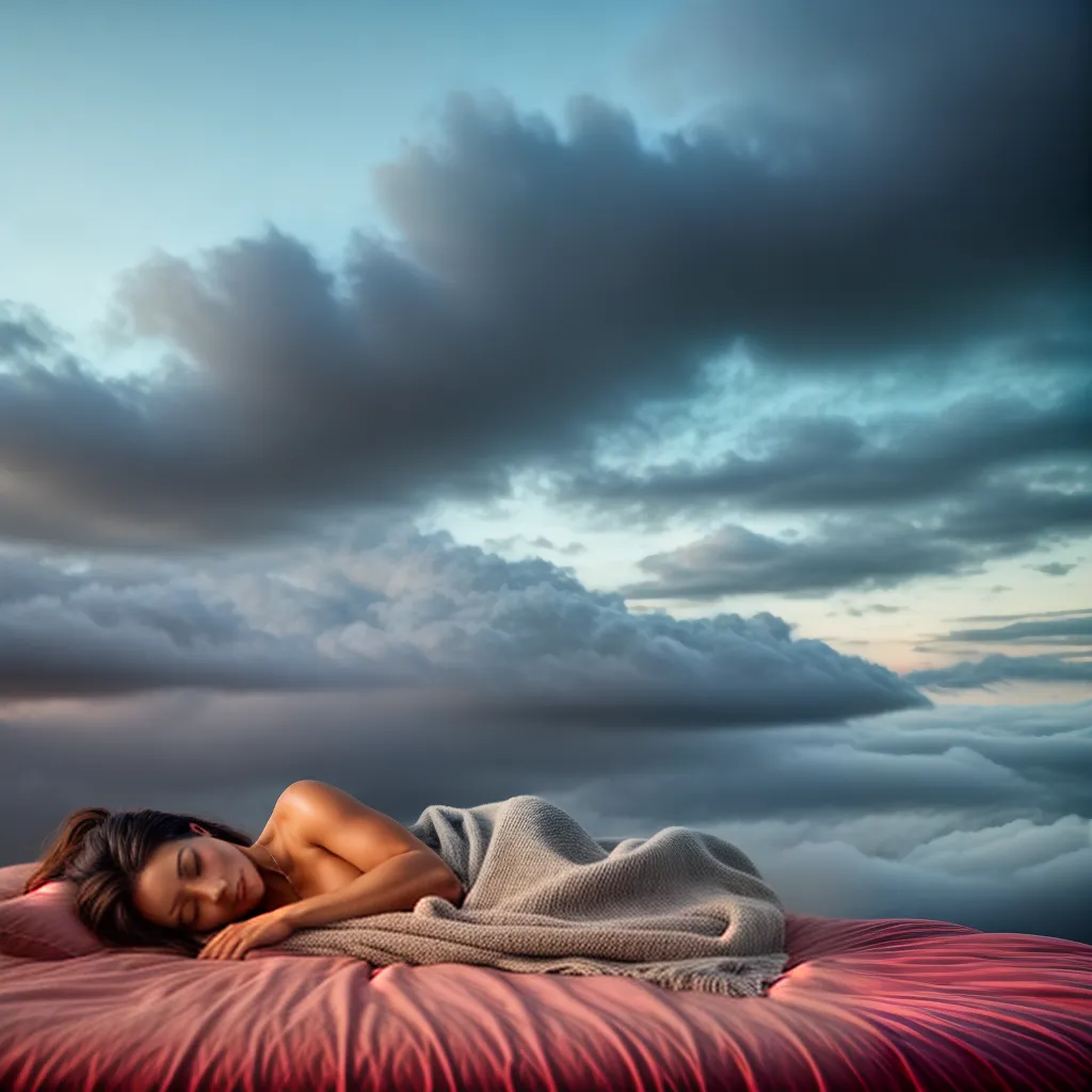 Fotos cama sonho nuvens casa