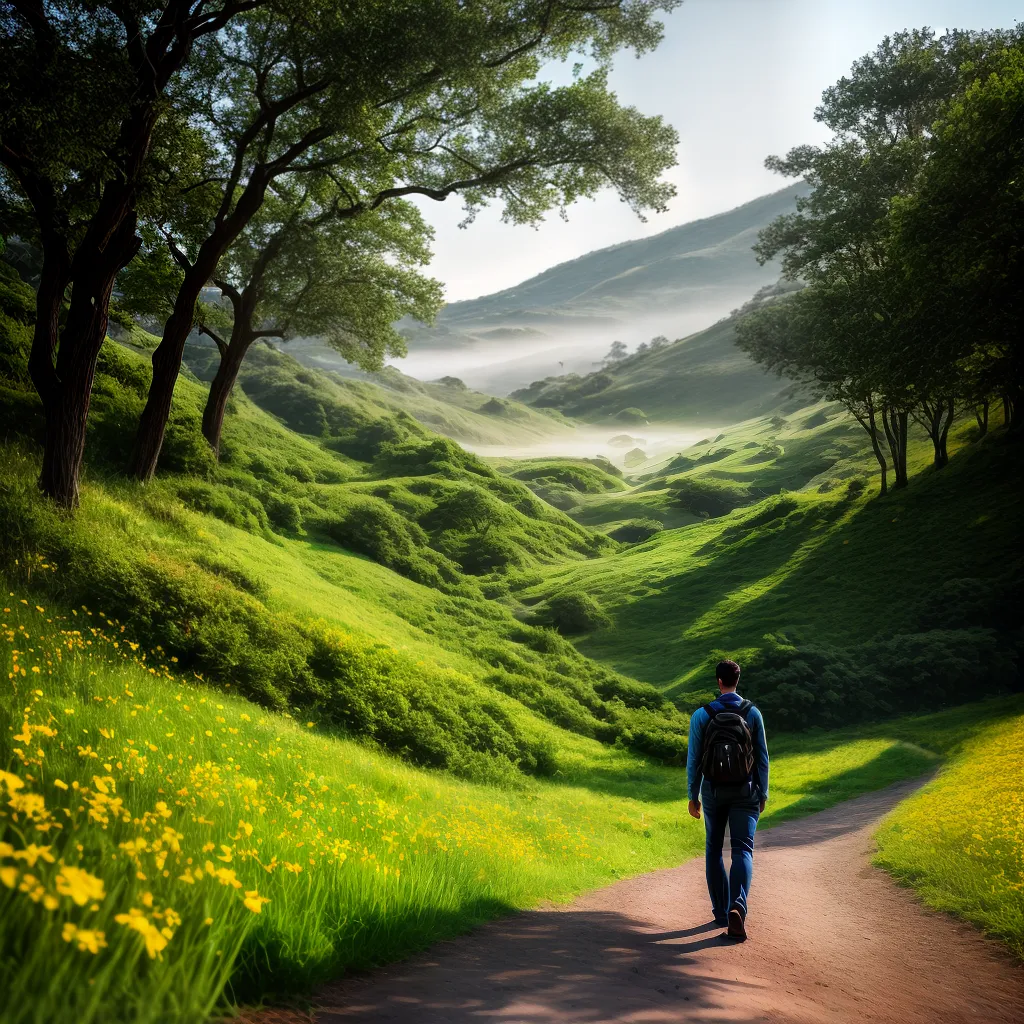 O Significado de Sonhar com um Passeio pelo Campo. 6 Fotos caminhada campo flor sol liberdade