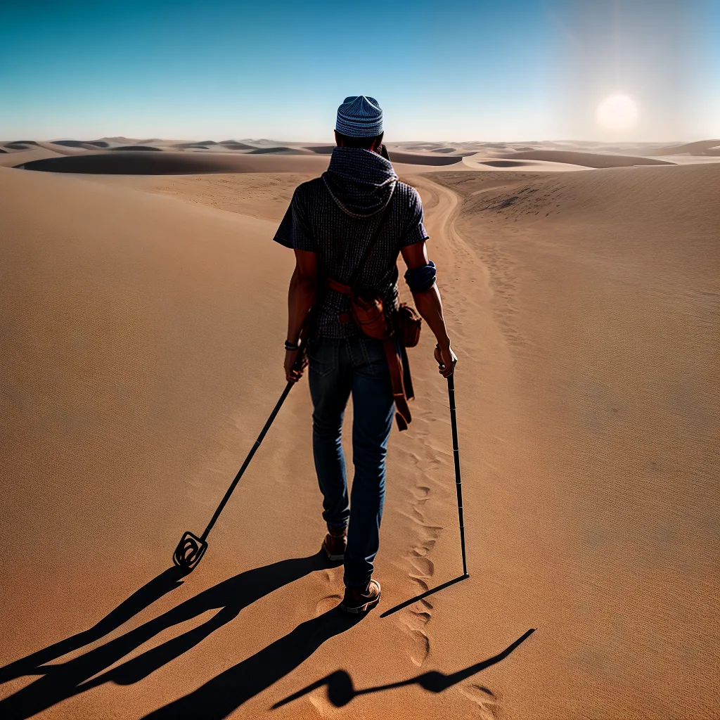 Qual o Significado de Sonhar com Cajado em um Deserto sem Fim 5 Fotos caminhada deserto sol bastao guia