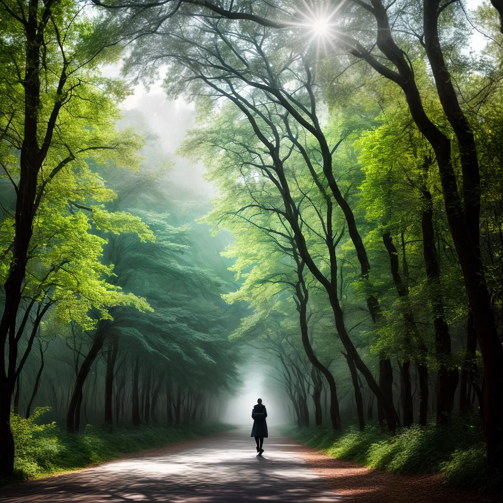 Desvendando a Mística do Salgueiro nos Sonhos 5 Fotos caminhada floresta magica luz