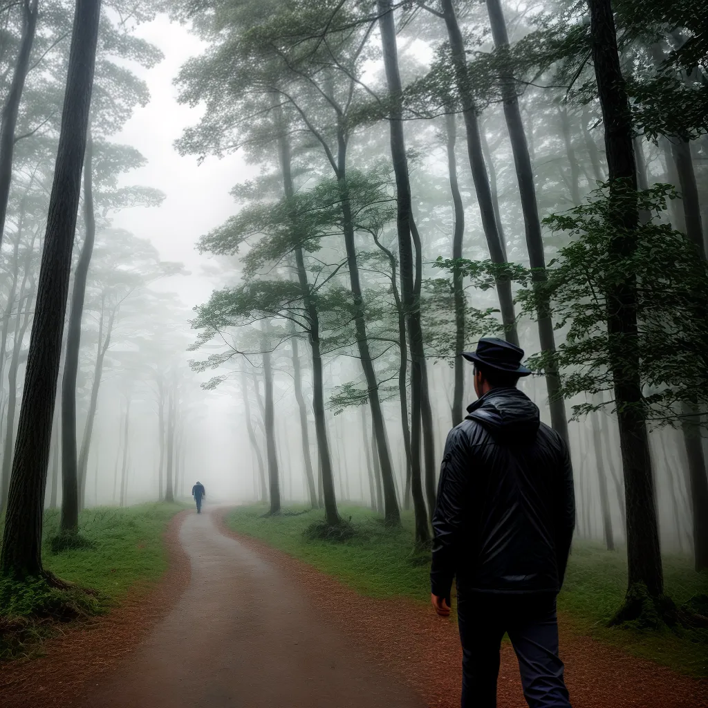 Caminhando na Cabine de Comando: Entenda seus Sonhos 2 Fotos caminhada floresta nevoeiro cabana controle sonhos