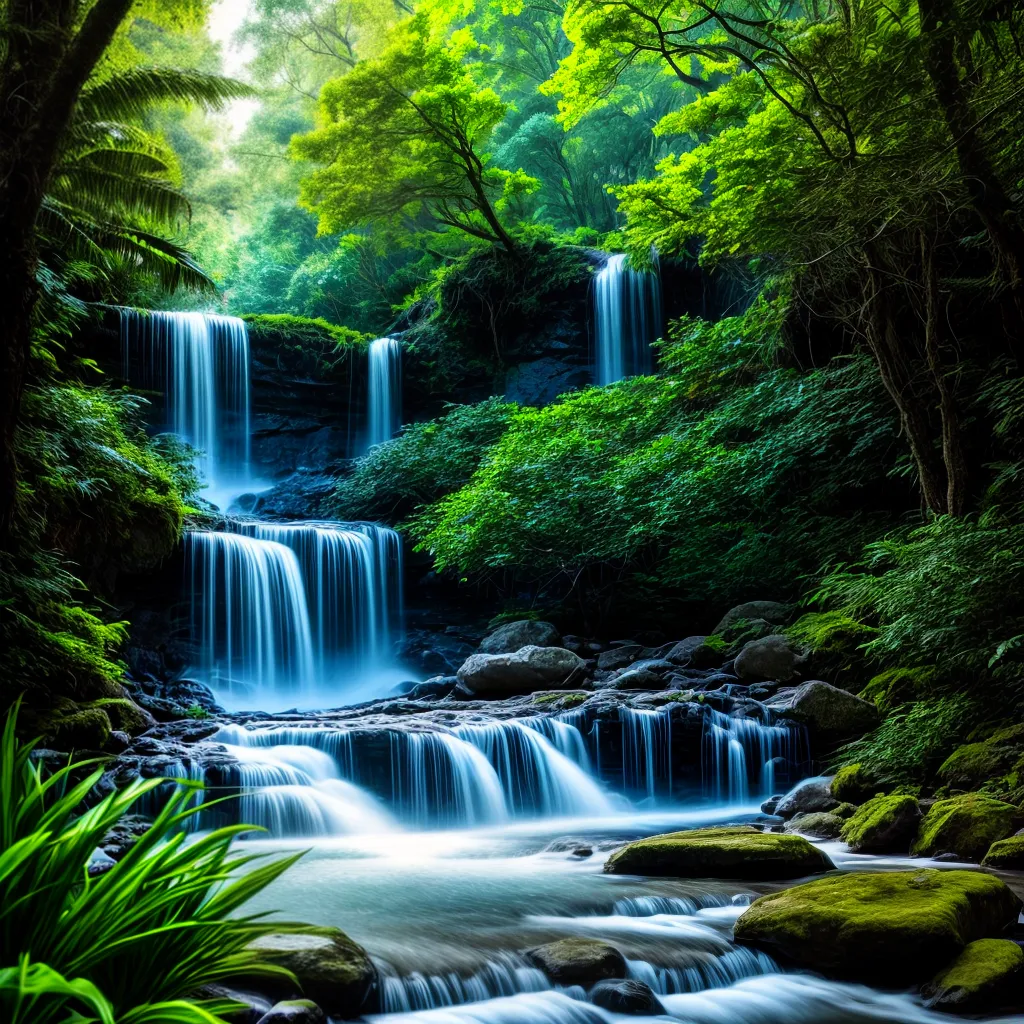 Significado de Sonhar com Trilha na Mata e Cachoeira Cristalina. 5 Fotos caminhada floresta queda agua cristalina