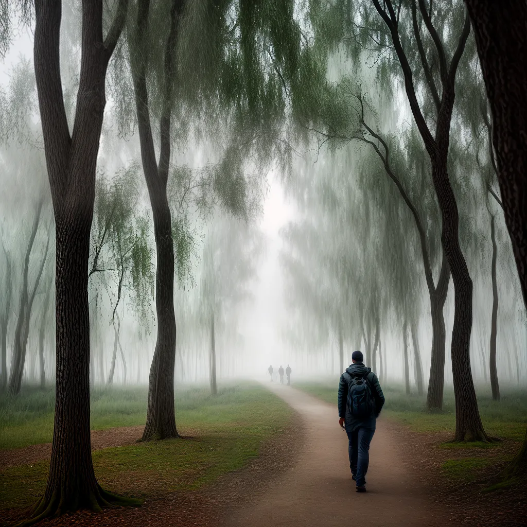 Desvendando a Mística do Salgueiro nos Sonhos 2 Fotos caminhada floresta salgueiro misterio