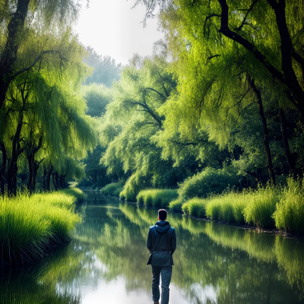 6. Salgueiros e Seus Significados em Sonhos: Desvendando essa conexão! 6 Fotos caminhada floresta salgueiro