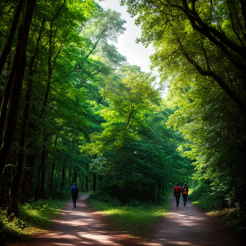Caminhada na Trilha: Qual o Significado de Sonhar com Natureza? 5 Fotos caminhada floresta verde ceu sorriso