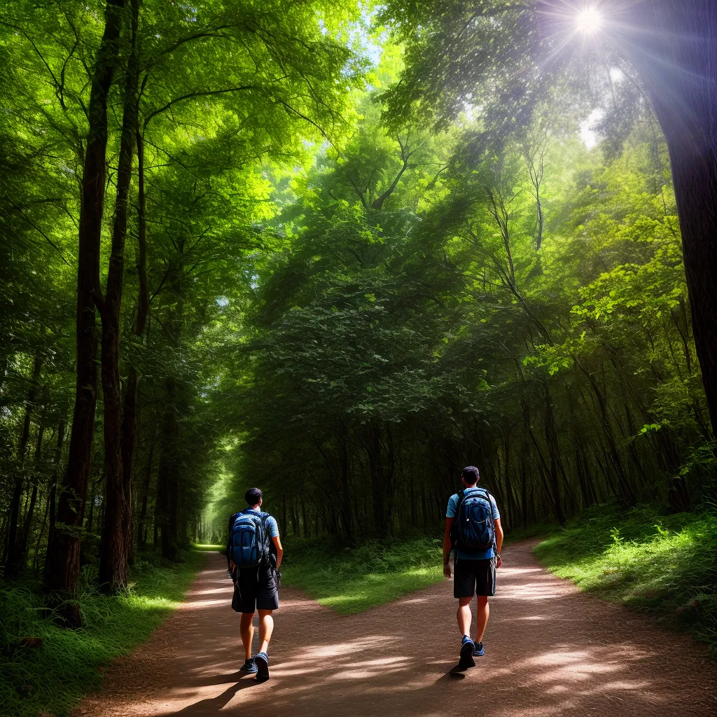 Desvendando o Significado dos Sonhos de Viagem Sustentável 3 Fotos caminhada floresta verde sustentavel