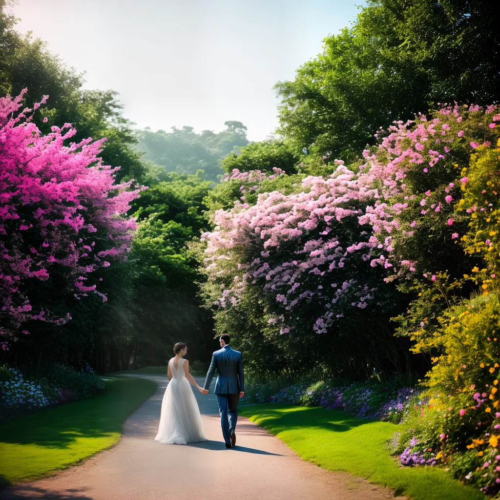 Os Sonhos Românticos: Significados e Interpretações 4 Fotos caminhada florido casal sonhos