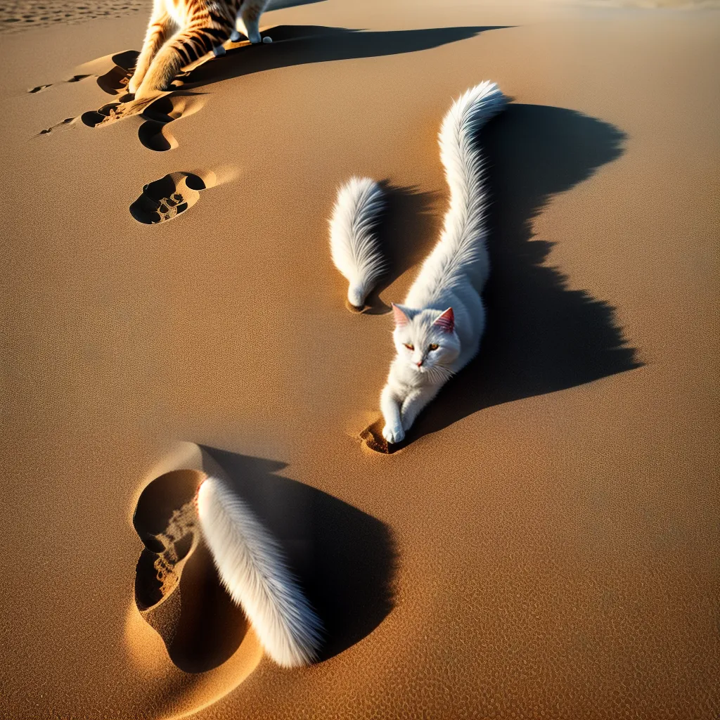 Significado de Sonhos: Vestígios, Gatos e Ornamentos 3 Fotos caminhada gato joias praia