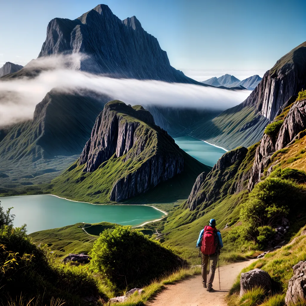 Descubra o Significado de Sonhar com Roteiros Turísticos e Peregrinações. 4 Fotos caminhada montanha aventura crescimento
