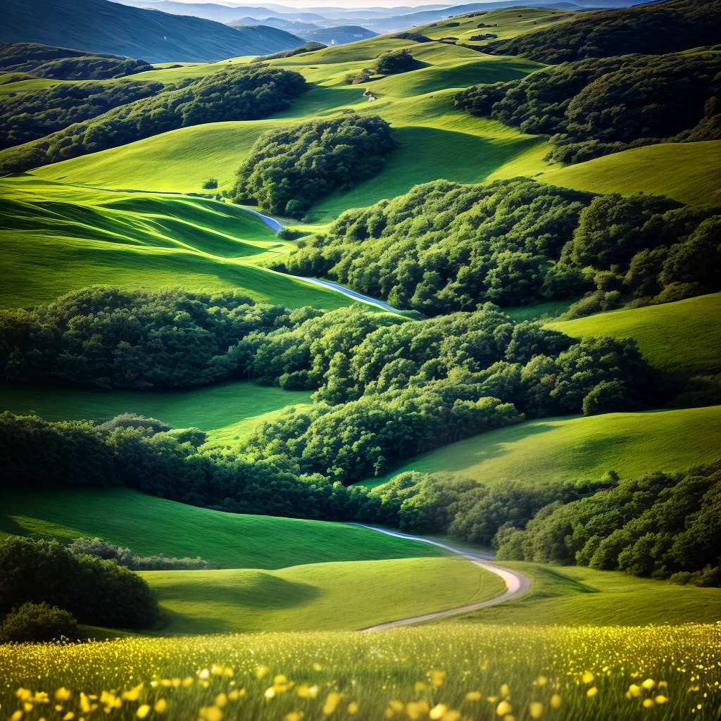 O Significado de Sonhar com um Passeio pelo Campo. 4 Fotos caminhada natureza colina flor sol