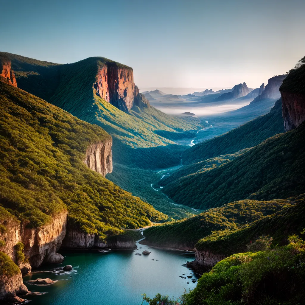 Fotos caminhada natureza montanhas rio