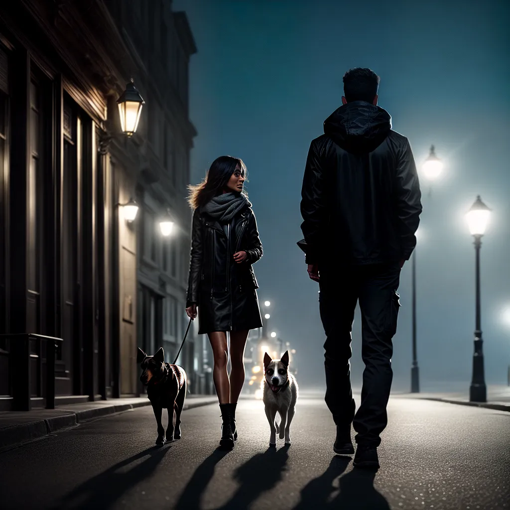 Fotos caminhada noturna cachorro fielpessoa indecisa