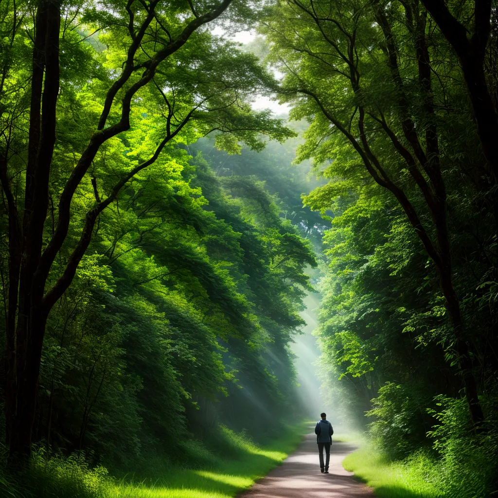 Desvendando a Espessura dos Sonhos: O Que Significa Sonhar com Mato 2 Fotos caminhada sonhador floresta luz campo
