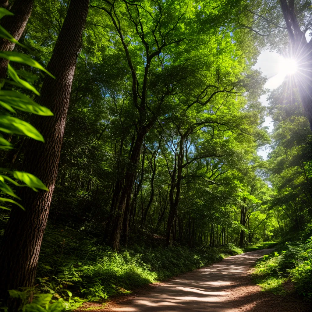 Conexão com o divino: Qual o significado de sonhar com trilhas 4 Fotos caminho floresta clareira arvore espiritual