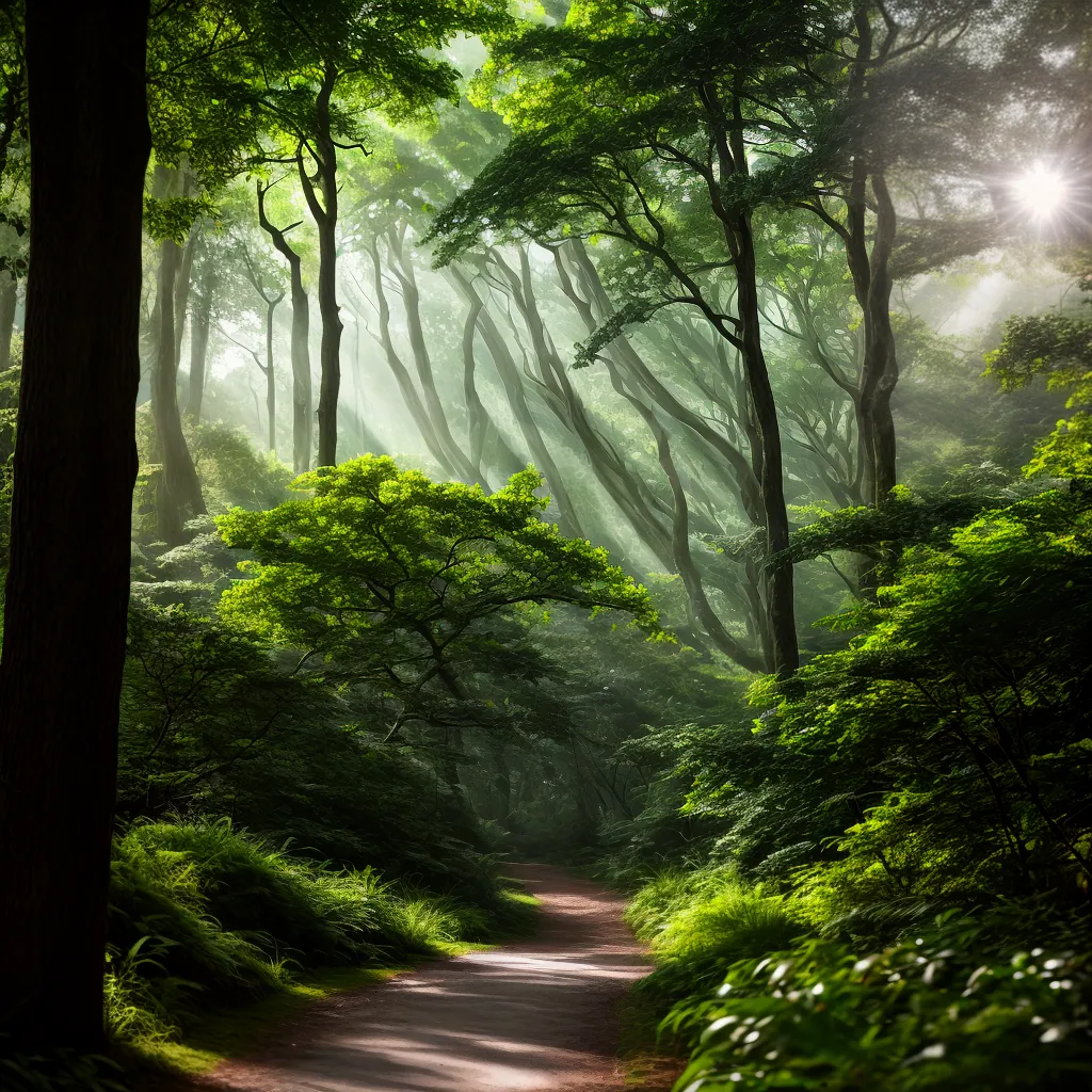 Floresta - Descubra o Significado de Sonhar com Floresta 2 Fotos caminho floresta luz misterio