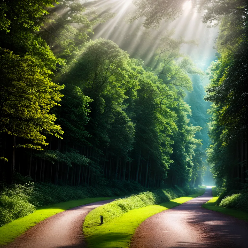 Significado de Sonhar com Locomoção e Luminosidade na Natureza 6 Fotos caminho floresta luz sol 1