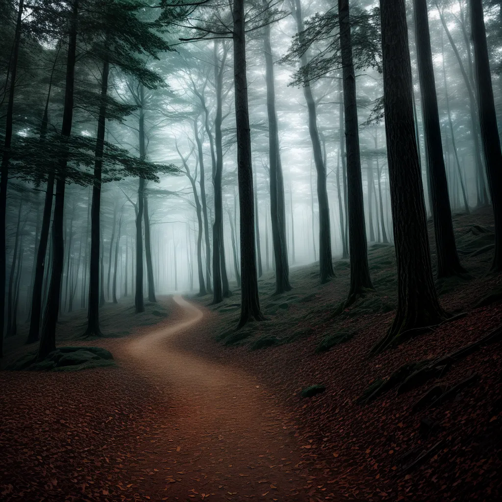 Fotos caminho floresta misterio luz sonhos