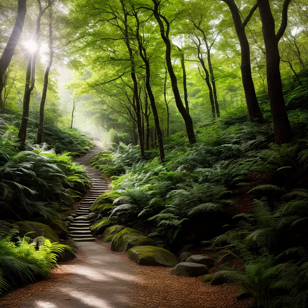 Descubra o Significado dos Sonhos com Caminhos, Pedras e Reuniões 2 Fotos caminho floresta pedras circulo fogo