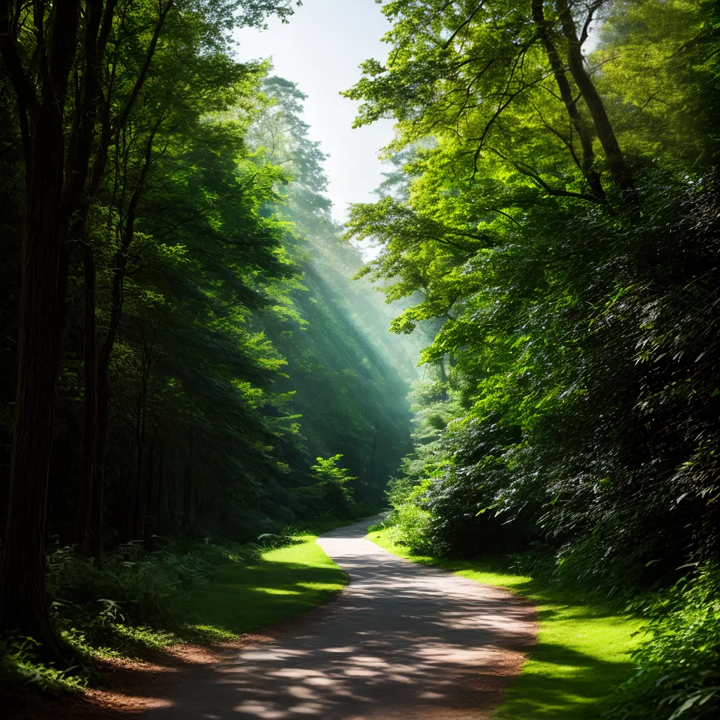 Desvendando a Espessura dos Sonhos: O Que Significa Sonhar com Mato 4 Fotos caminho floresta verde luz magia