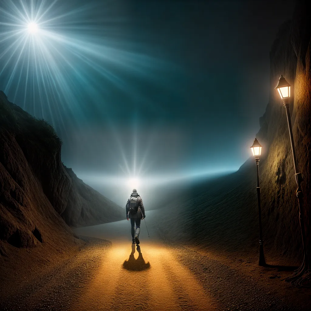 Fotos caminho iluminado lento subconsciente