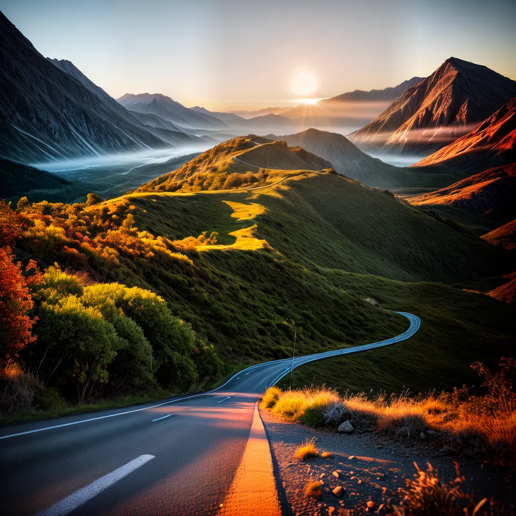 Descubra o Significado de Sonhar com um Destino Ideal 5 Fotos caminho montanhas por do sol otimismo