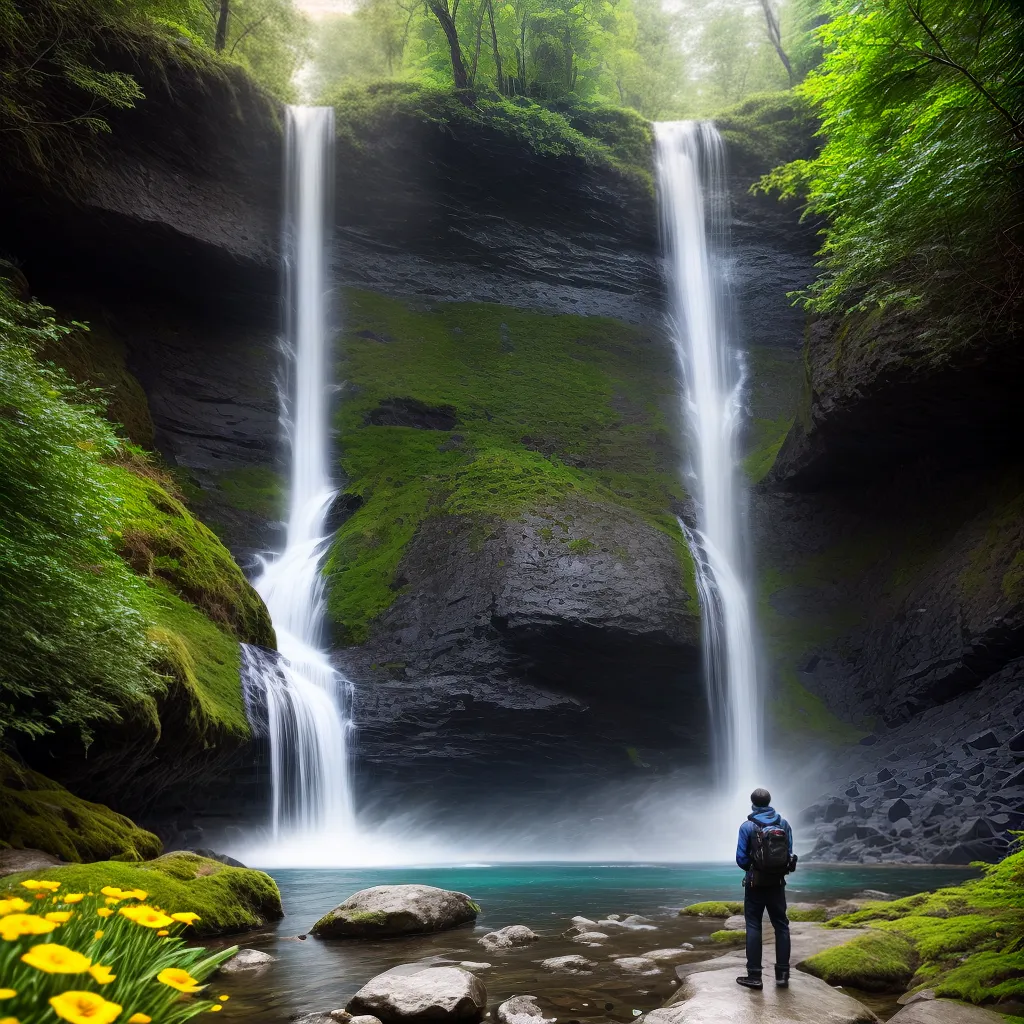 Exploração de sonhos: o que significa sonhar com trilhas e cachoeiras 4 Fotos caminho queda agua natureza paz