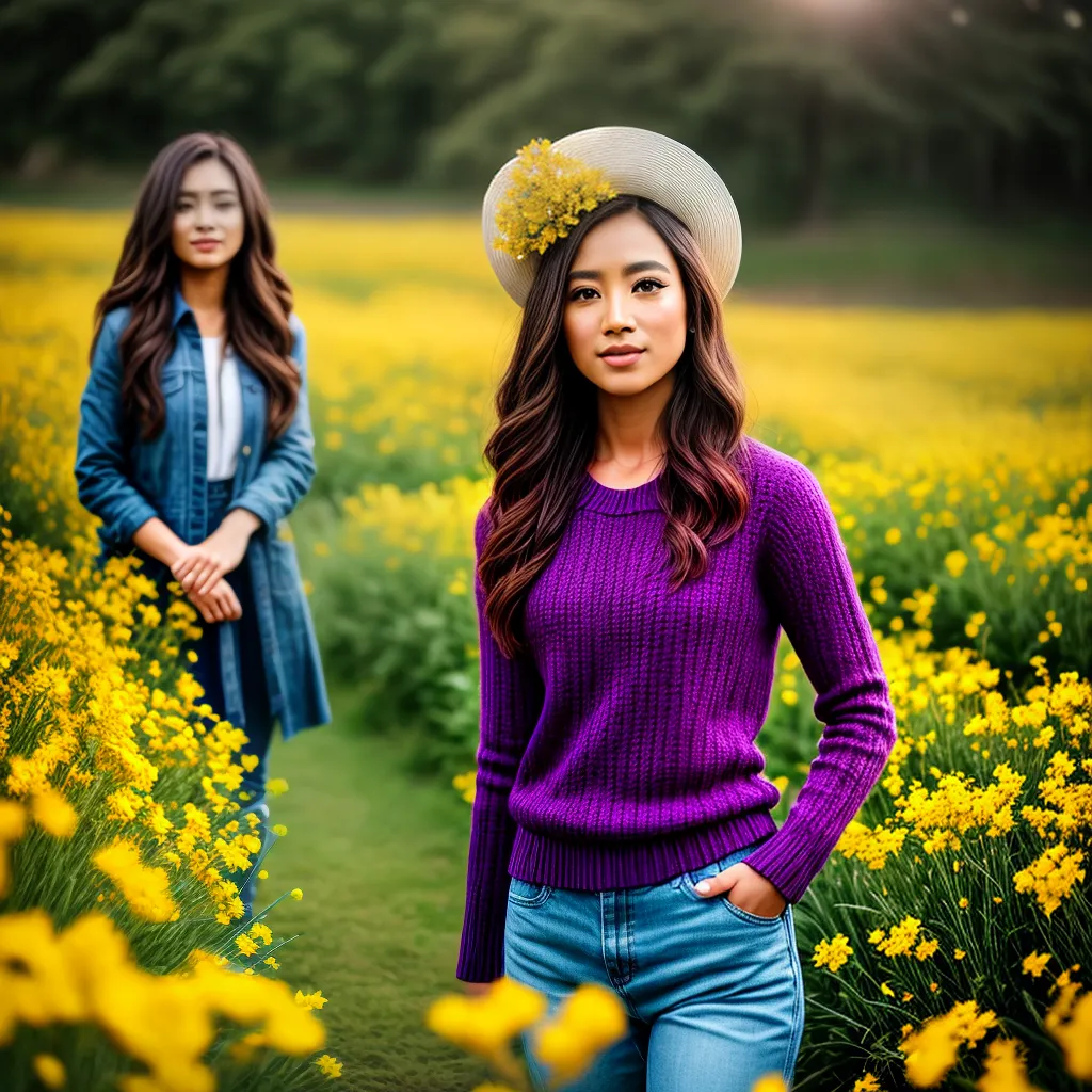 Qual é o Significado de Sonhar com Flores Amarelas e Roxas? 4 Fotos campo flores amarelo roxo sonho