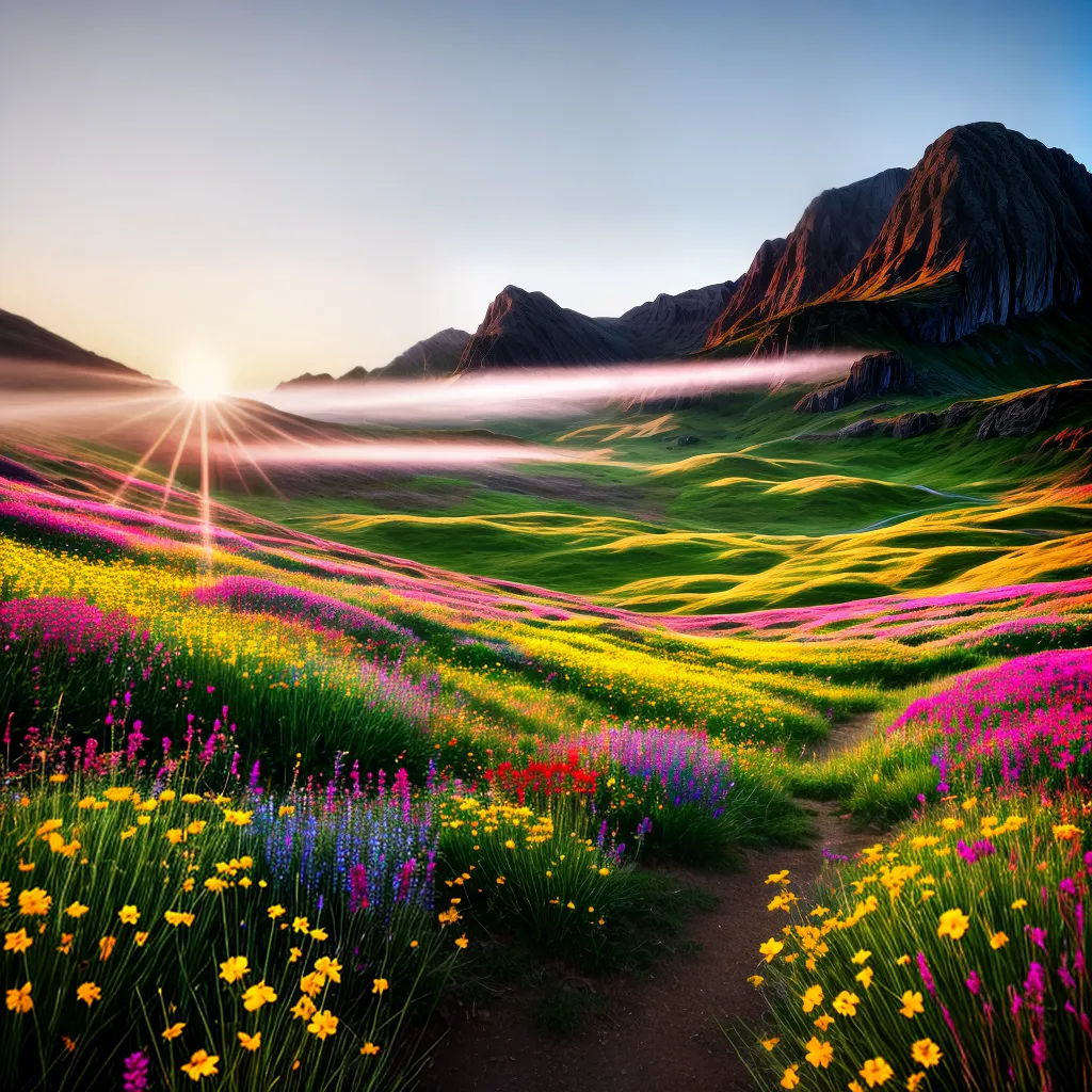 Sonhar com Flores: Qual o significado desse sonho? 4 Fotos campo flores simbolo potencial crescimento