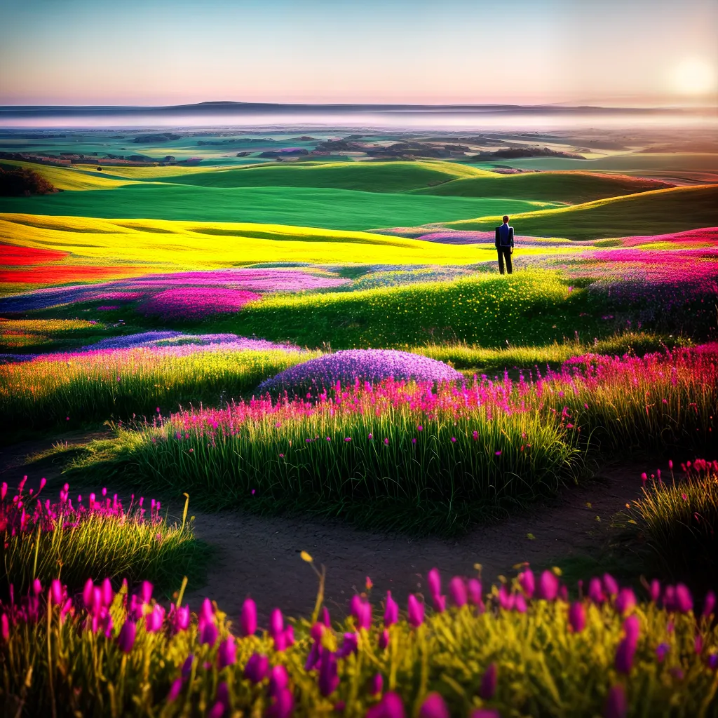 Fotos campo flores solitario sonho crescer