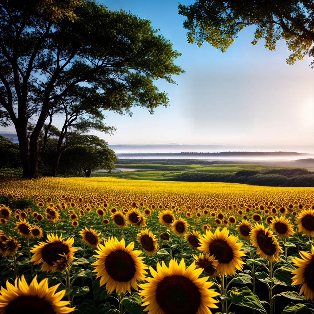Significado Onírico dos Girassóis e a Busca Pela Felicidade 3 Fotos campo girasol horizonte figura determinacao