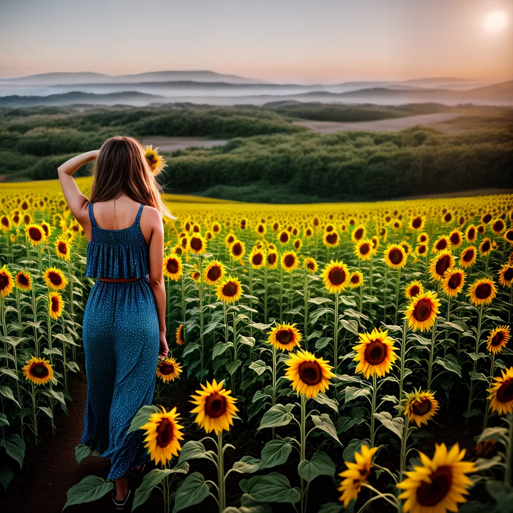 Fotos campo girasol sol felicidade