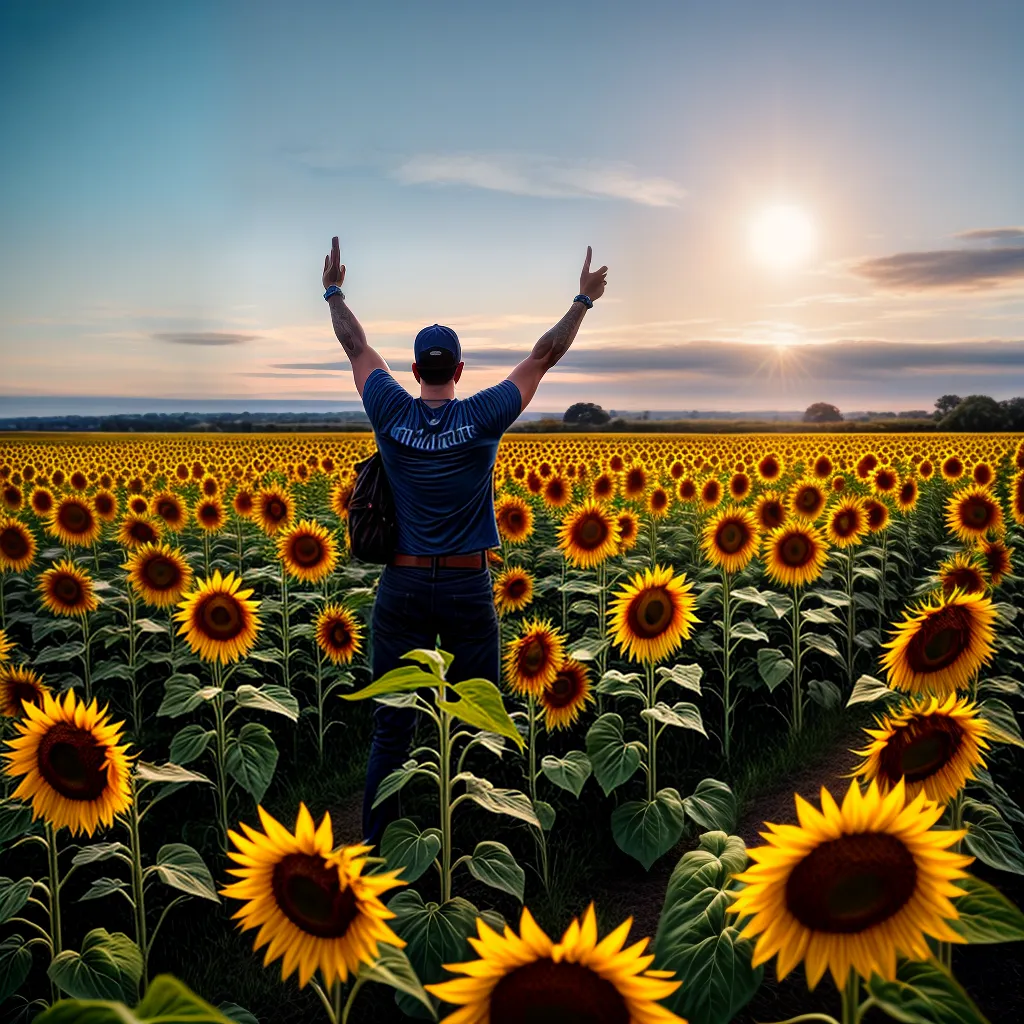 Significado Onírico dos Girassóis e a Busca Pela Felicidade 6 Fotos campo girassol simbolo sol positivo