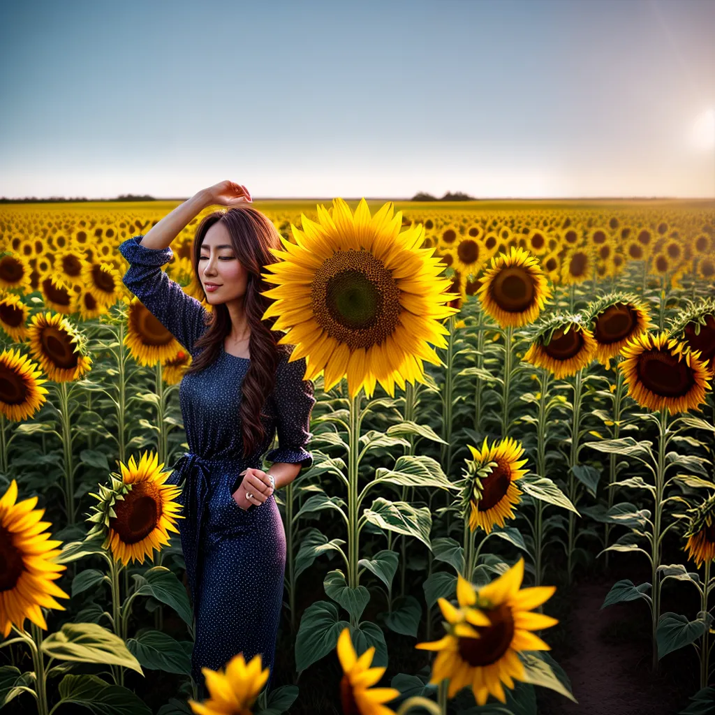 Fotos campo girassol sol positividade