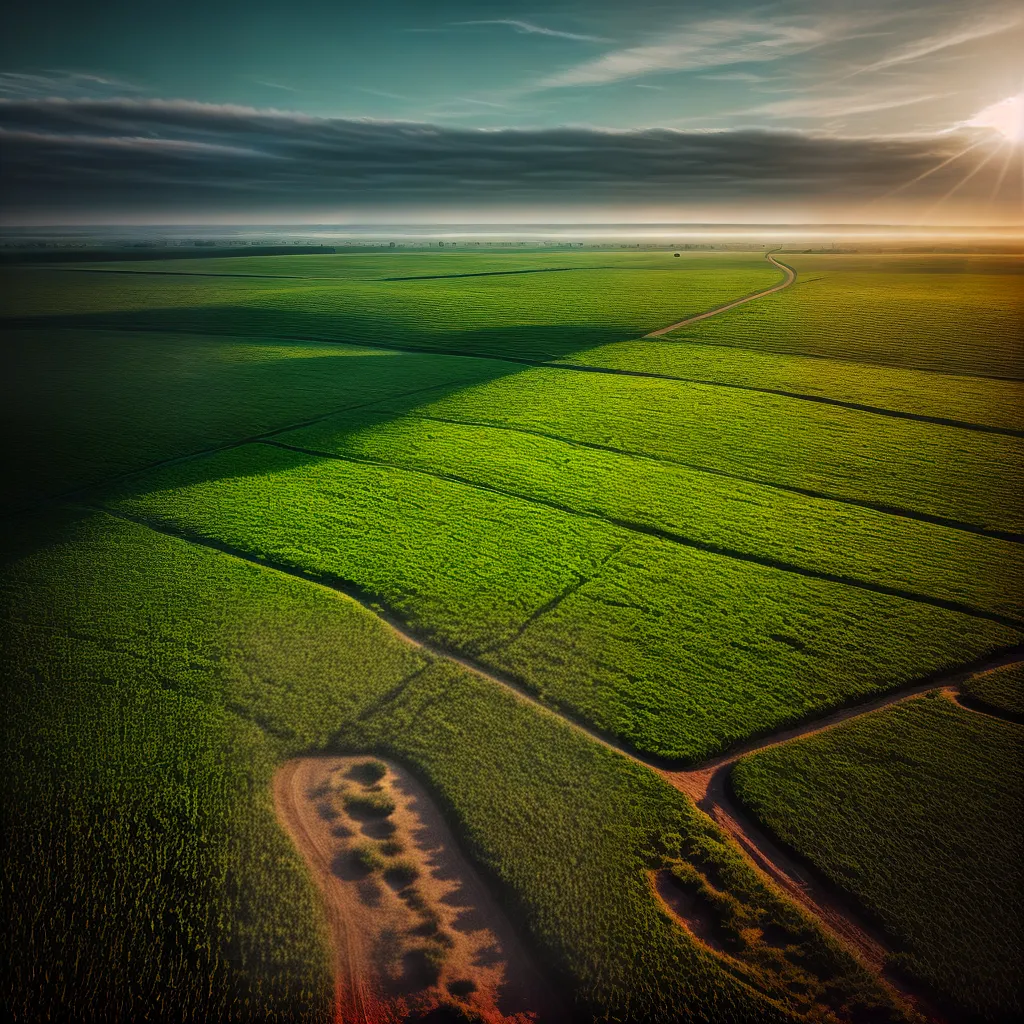 Fotos campo misterioso pegadas cultivo