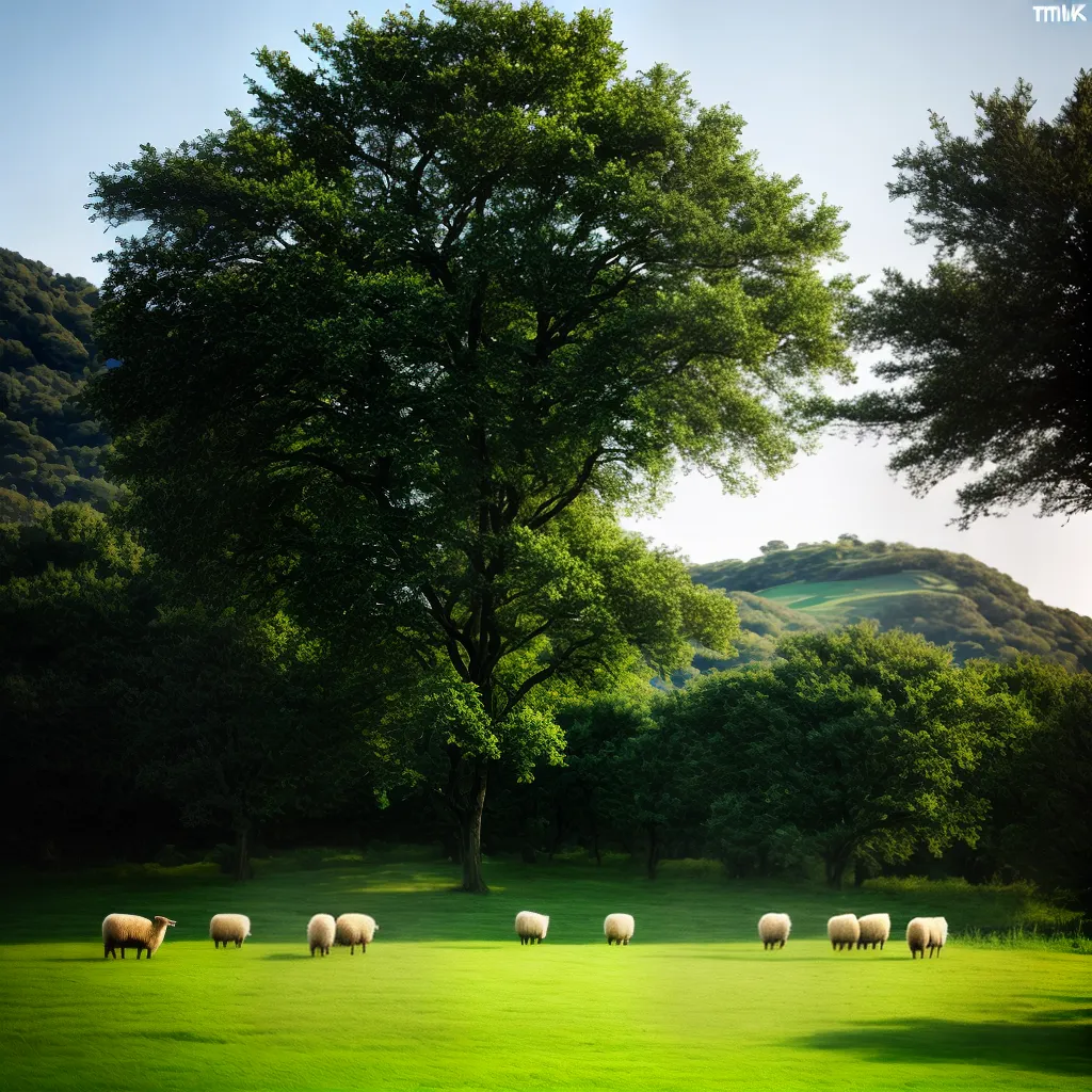 Olhar Além do Pomar: O que Significa Sonhar com Ovelhas 4 Fotos campo ovelhas ceu azul pensativo