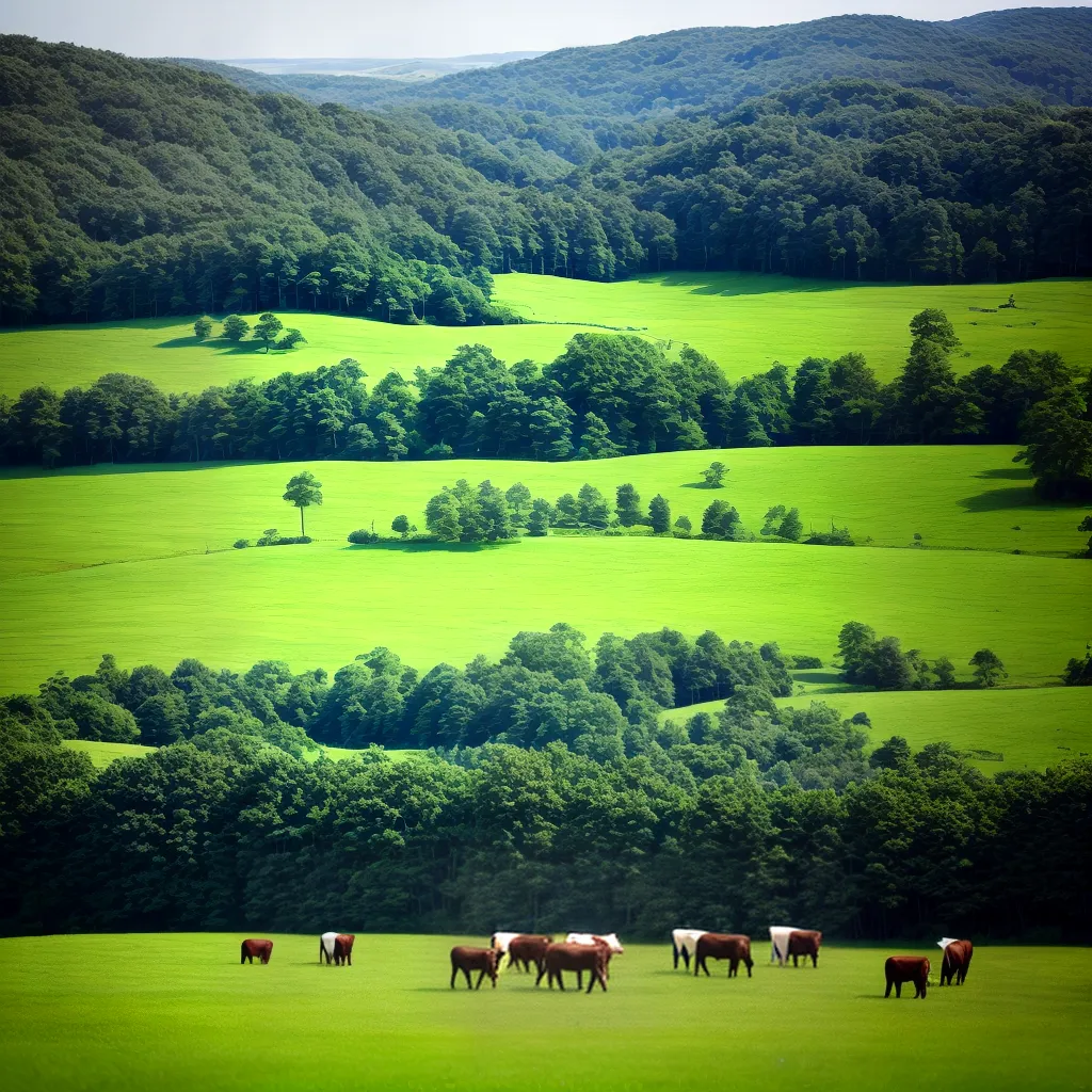 Descubra o Significado de Sonhar com Campos Verdes 4 Fotos campo tranquilo vaca paz