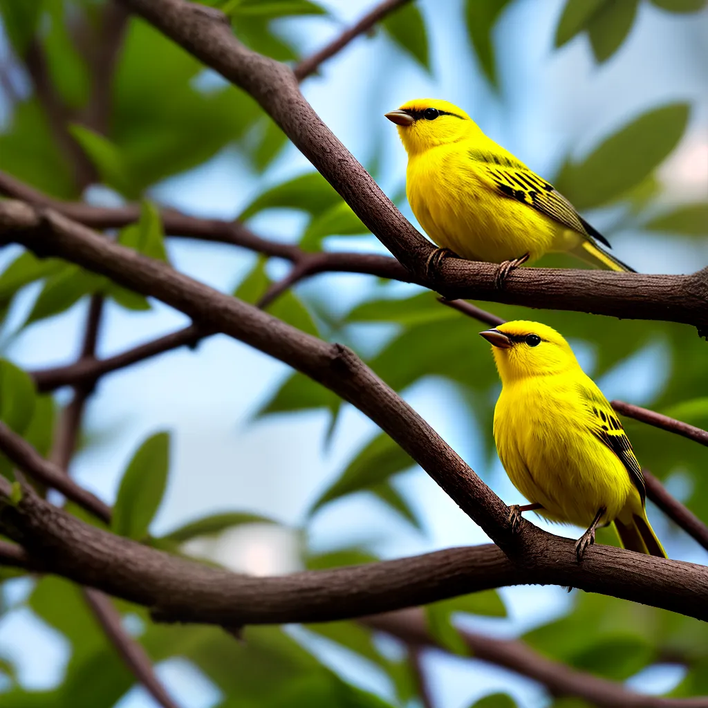 Fotos canario amarelo asa aberta liberdade