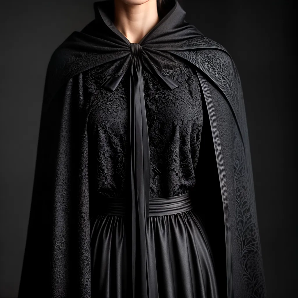 Fotos capa preta misteriosa veludo lace
