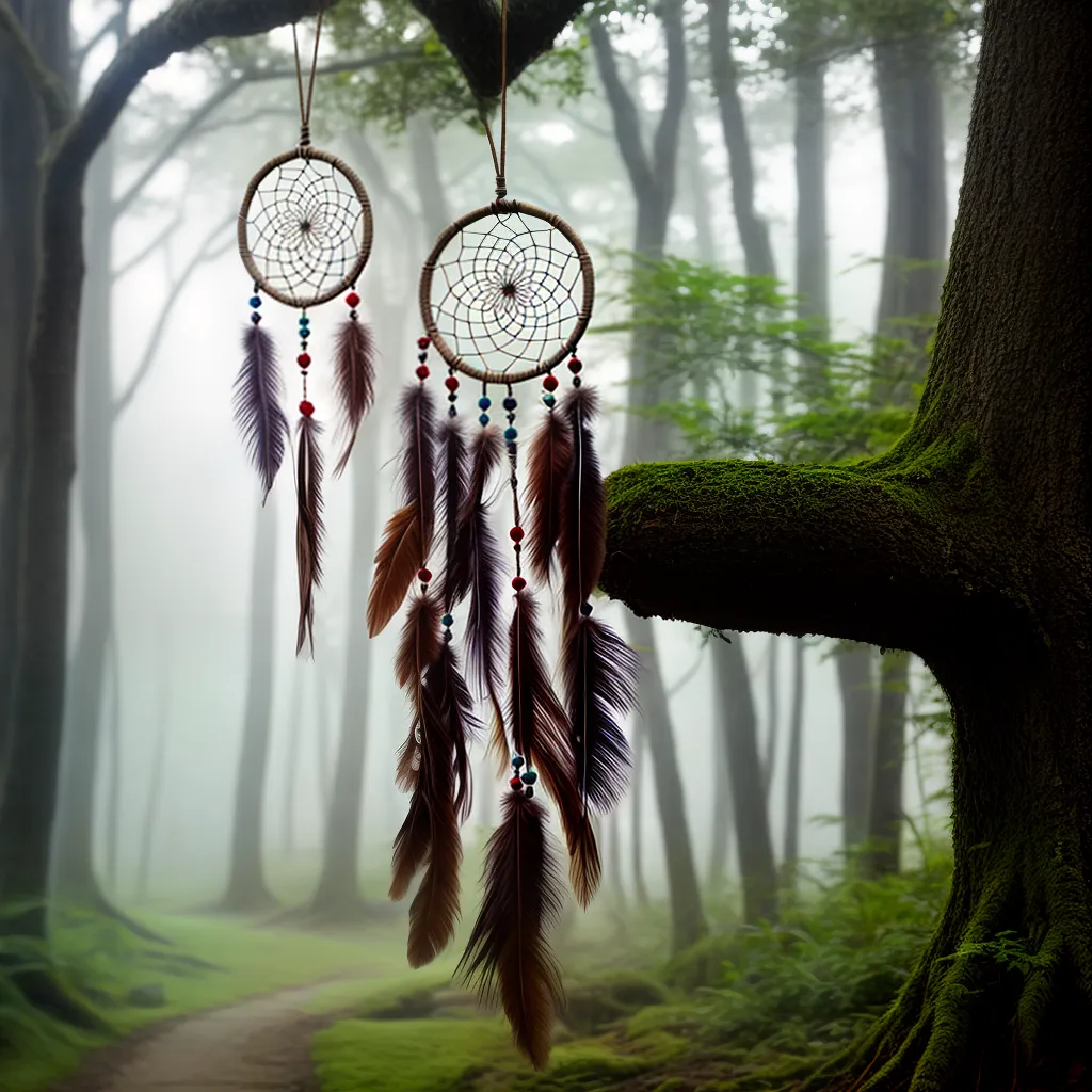 Desvendando os sonhos com sensibilidade e trilhas. 6 Fotos capturador sonhos trilha floresta misterio