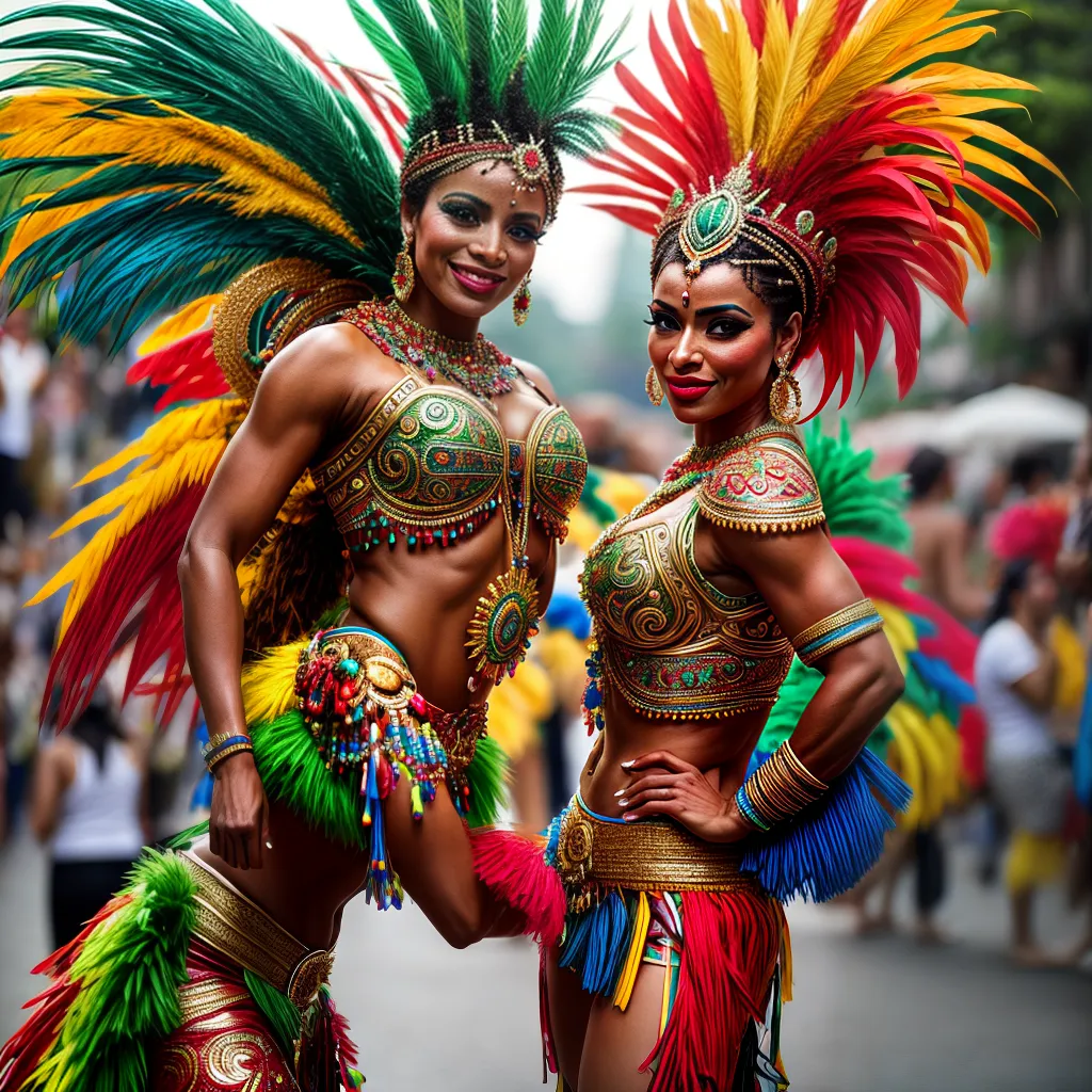 ueiru, Mucambu e Outros Símbolos Culturais 2 Fotos carnaval brasileiro samba floats berimbau