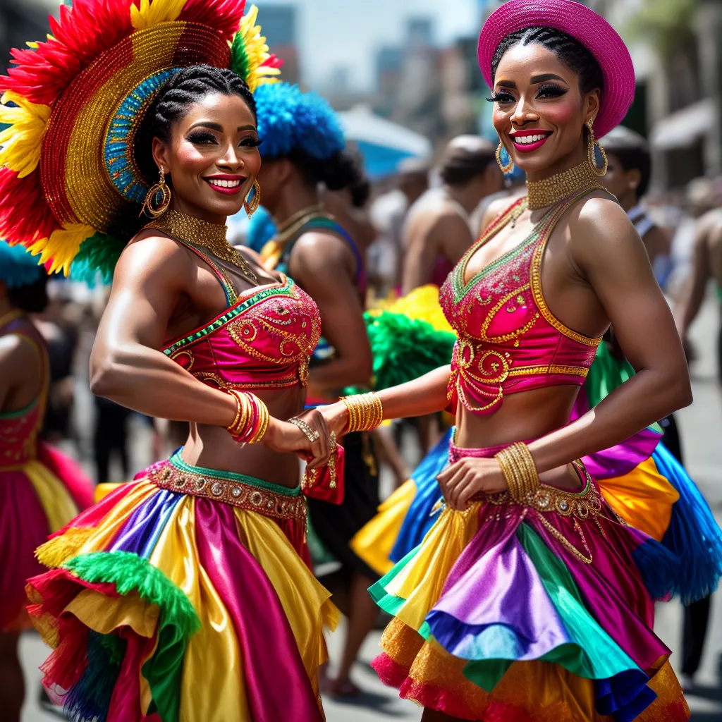 Fotos carnaval flutuantes dancarinos comunidade